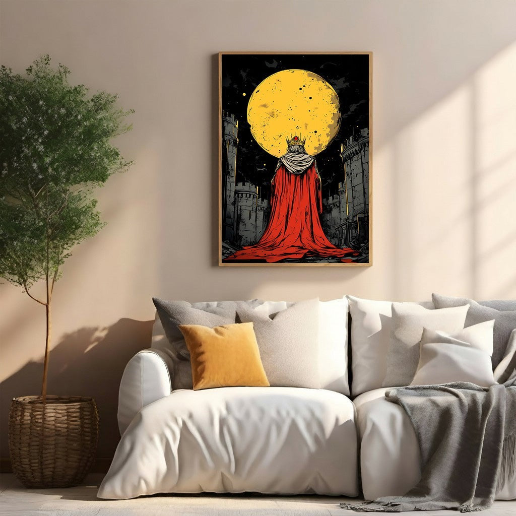 Majestic King Under The Full Moon