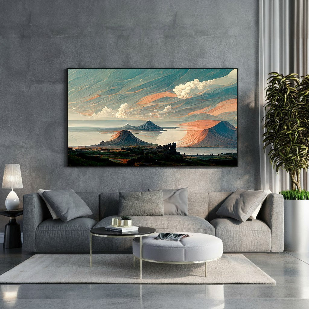 Majestic Mountain Landscape Wall Art