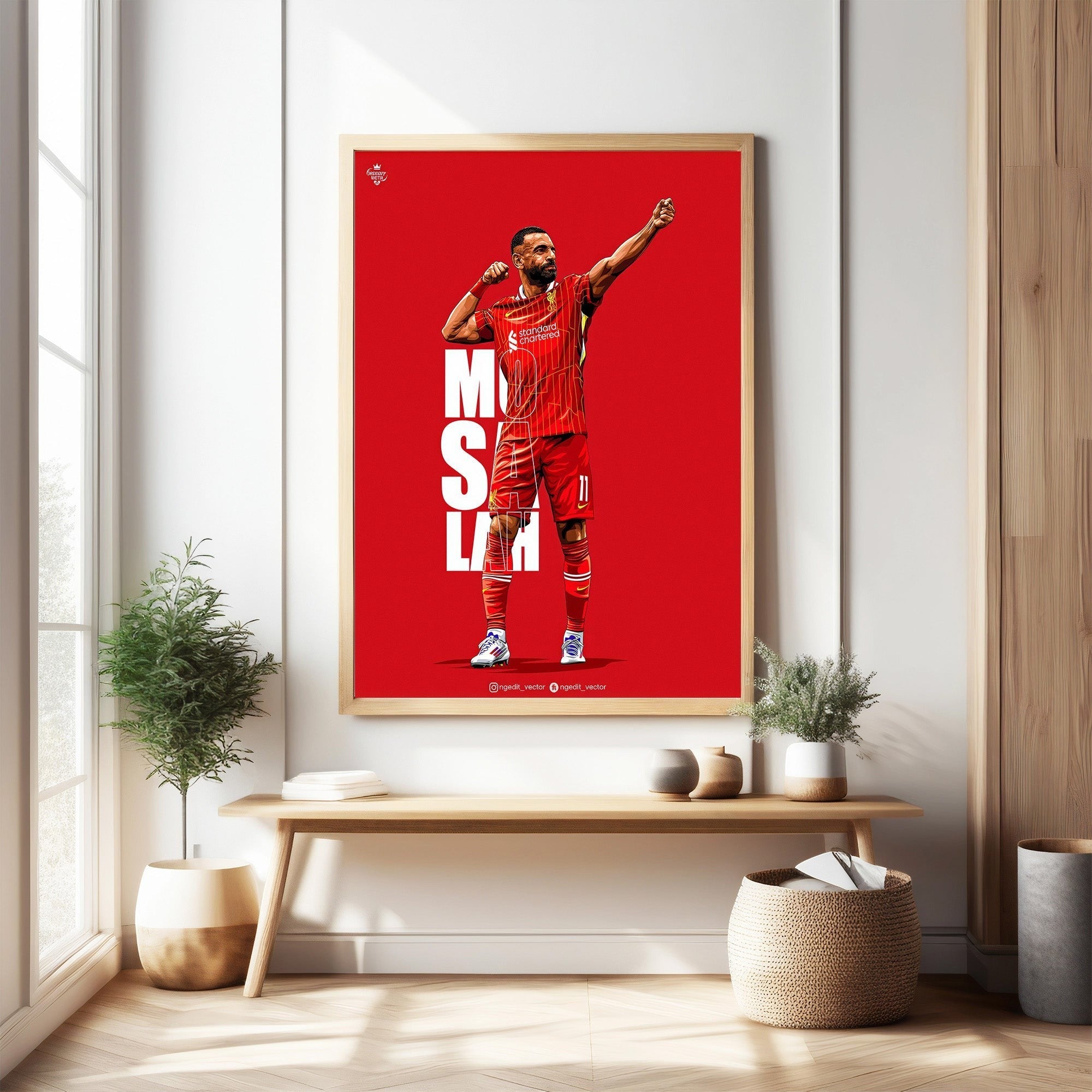 Mohamed Salah Football Player Art Print