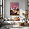 Mosque Sunset Wall Art