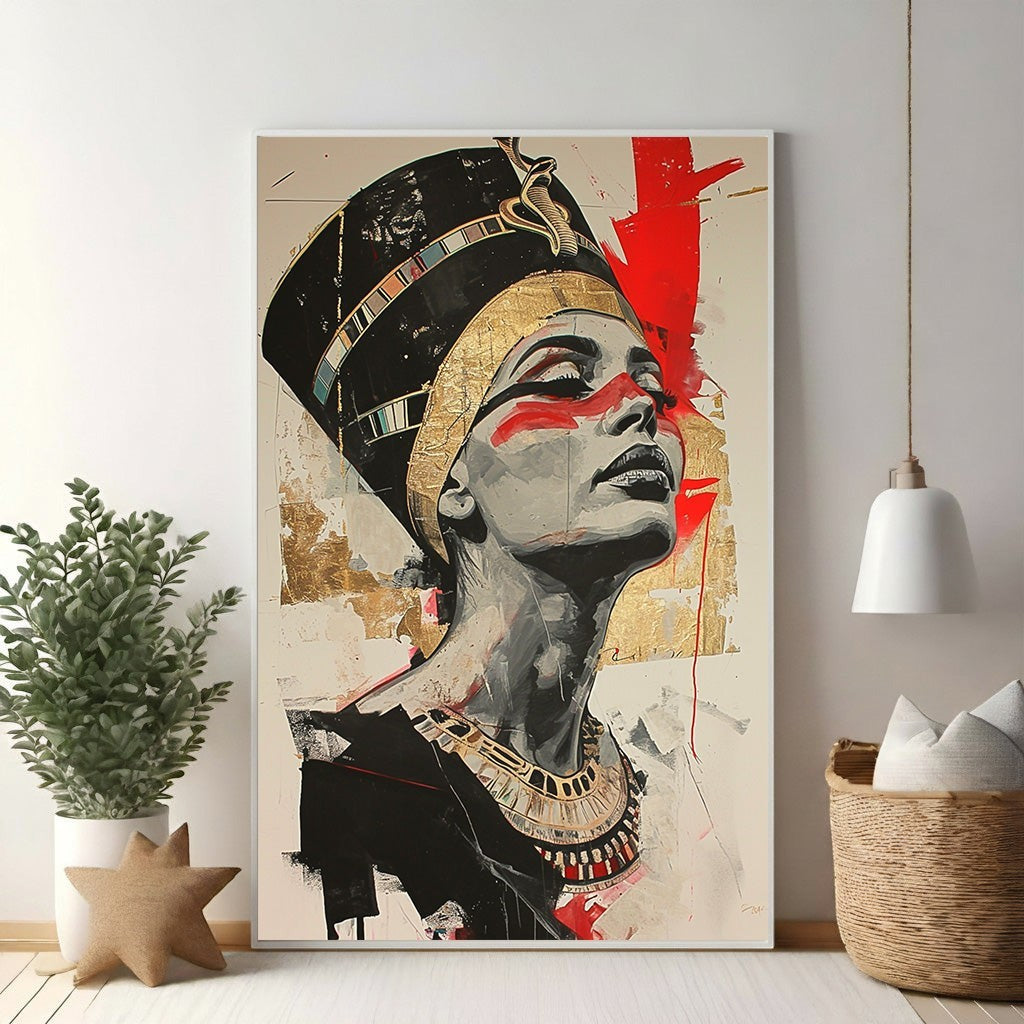 Nefertiti Regal Portrait Wall Art