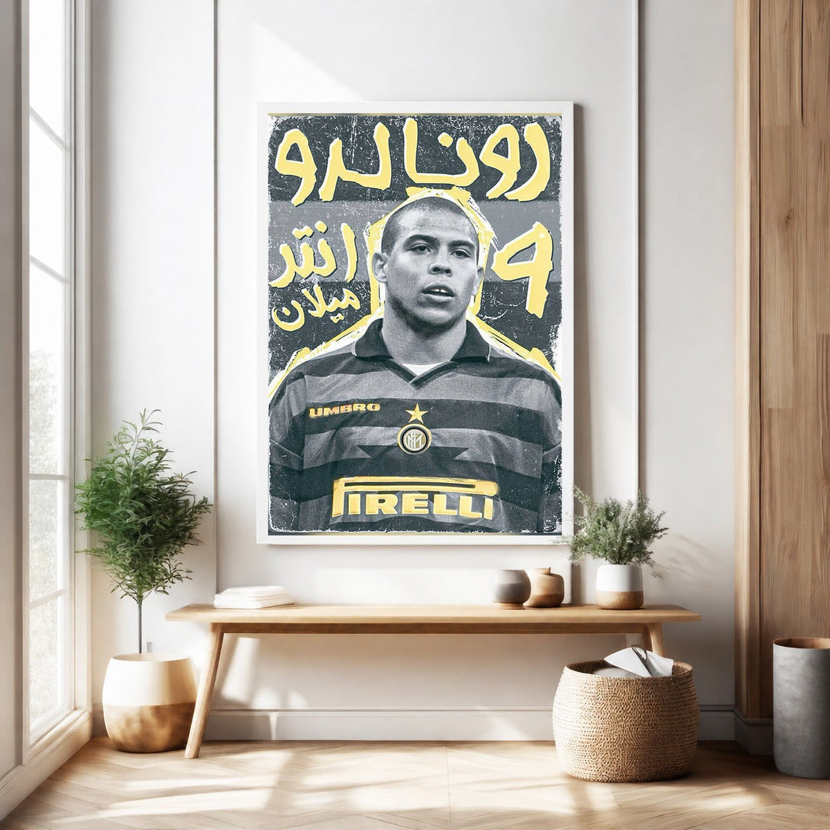 Vintage Football Player Poster