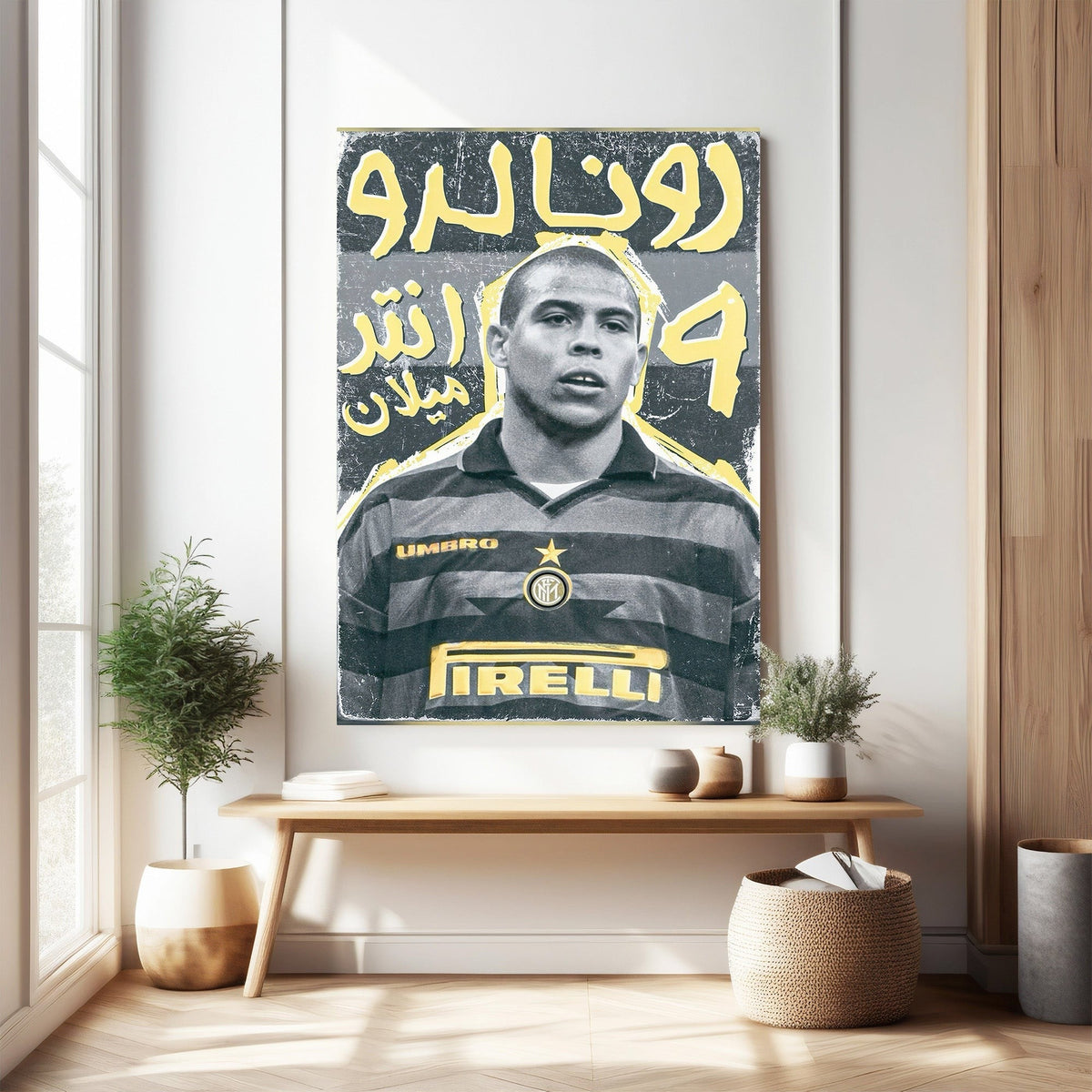 Vintage Football Player Poster
