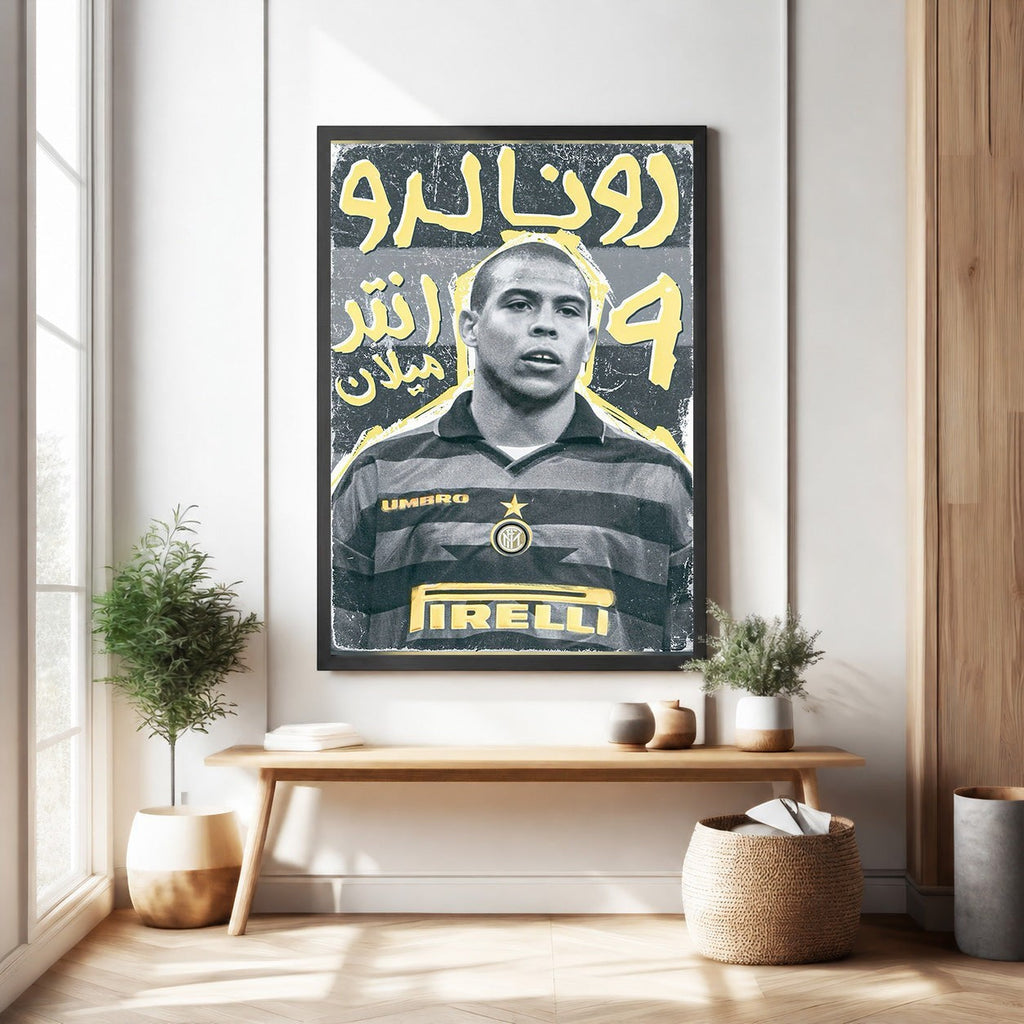 Vintage Football Player Poster