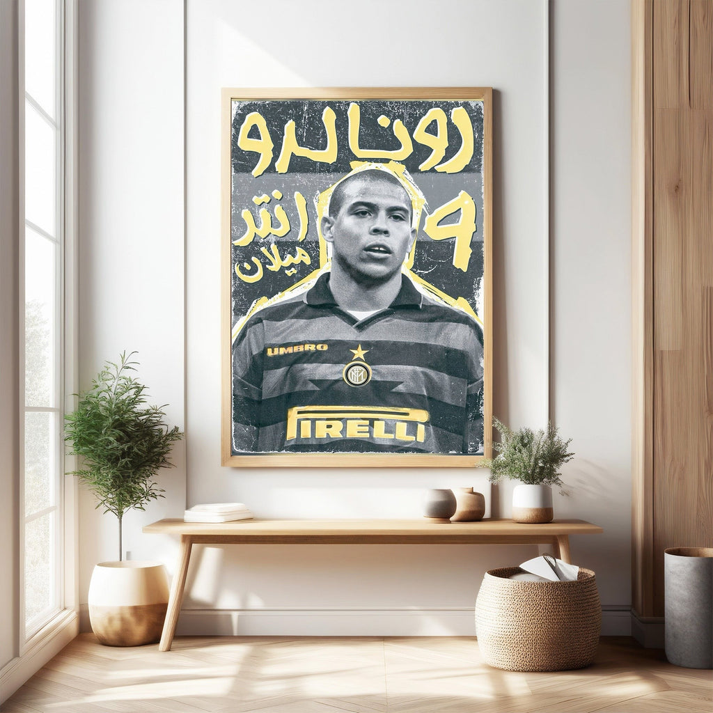 Vintage Football Player Poster