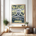 Vintage Football Player Poster
