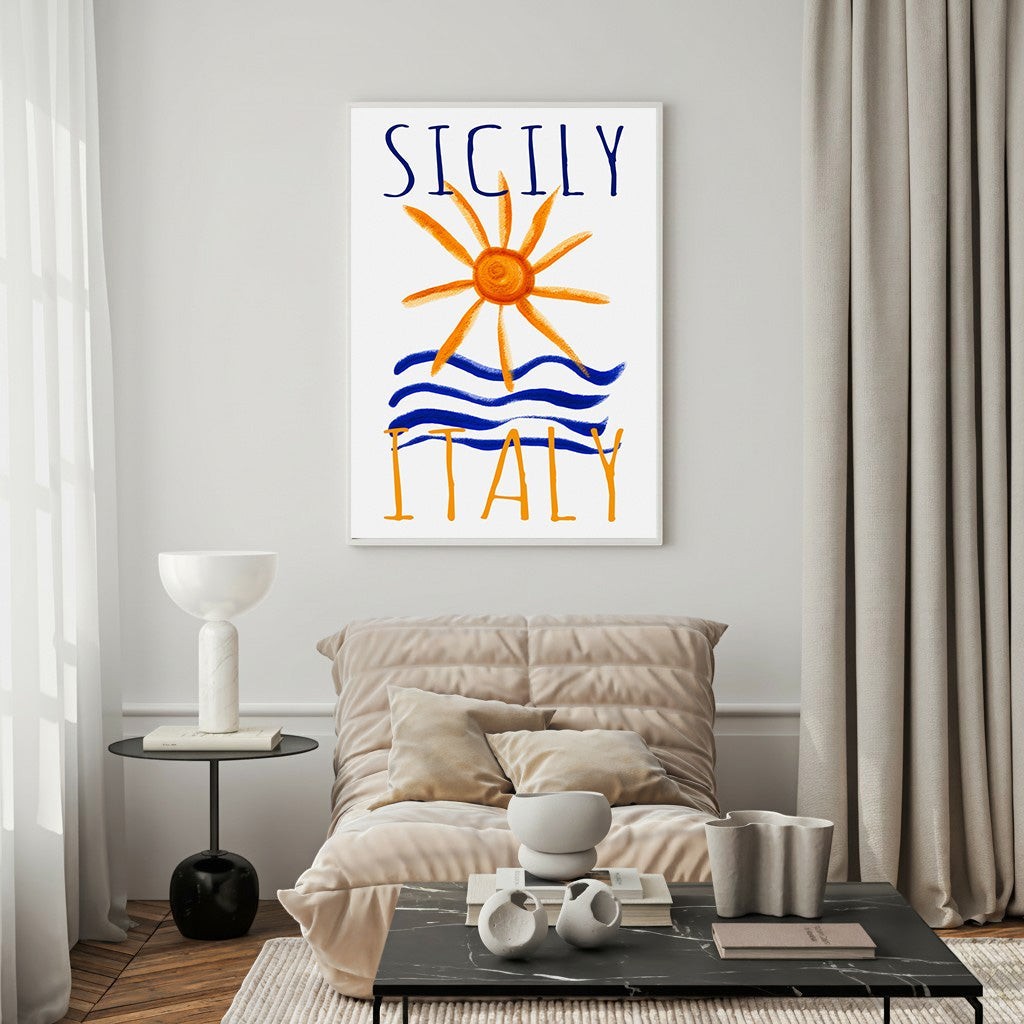 Sicily Italy Sun And Sea Poster