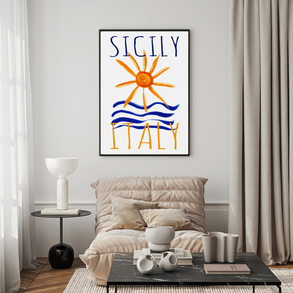 Sicily Italy Sun And Sea Poster