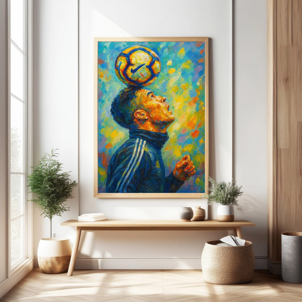 Vibrant Football Player Art Print