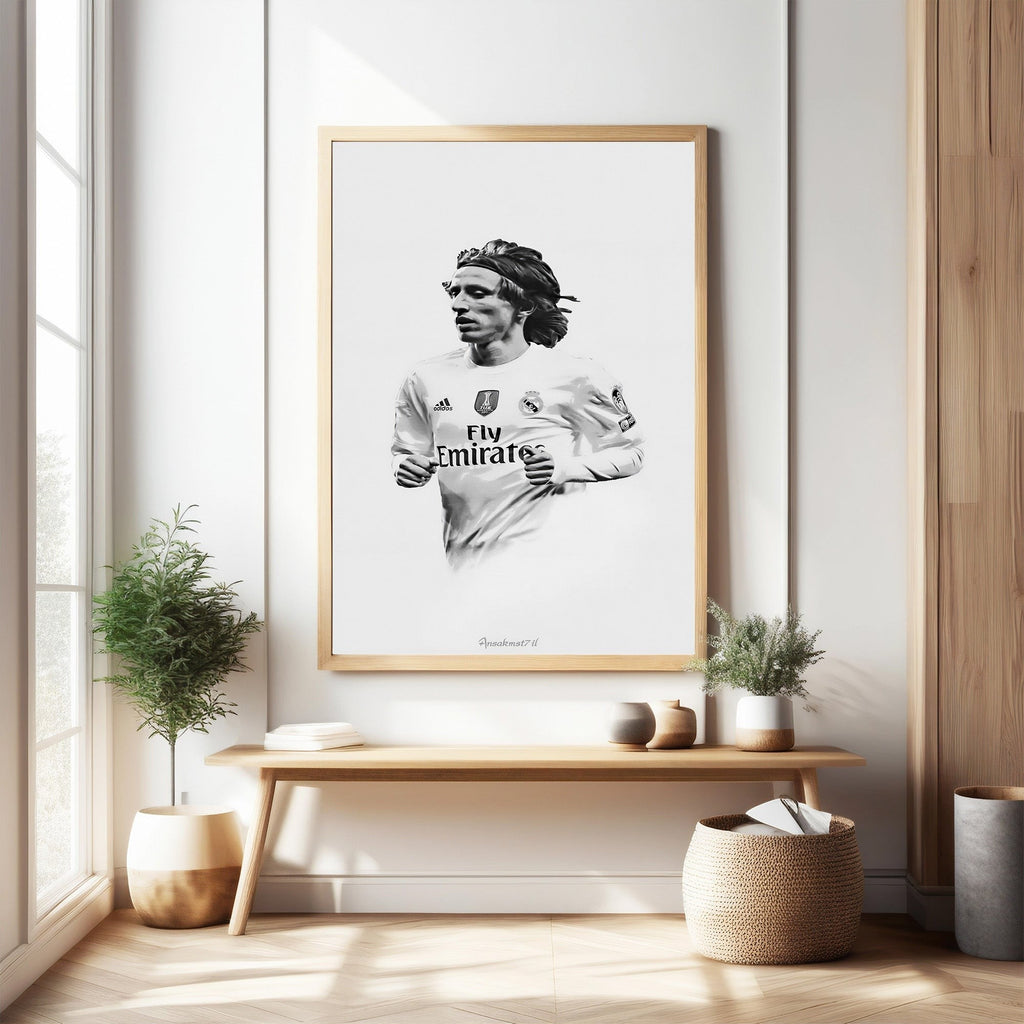 Soccer Player Portrait Wall Art