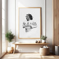 Soccer Player Portrait Wall Art