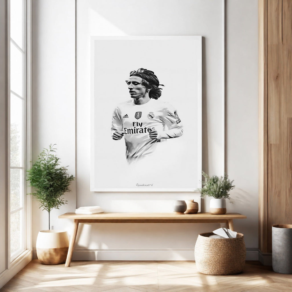 Soccer Player Portrait Wall Art