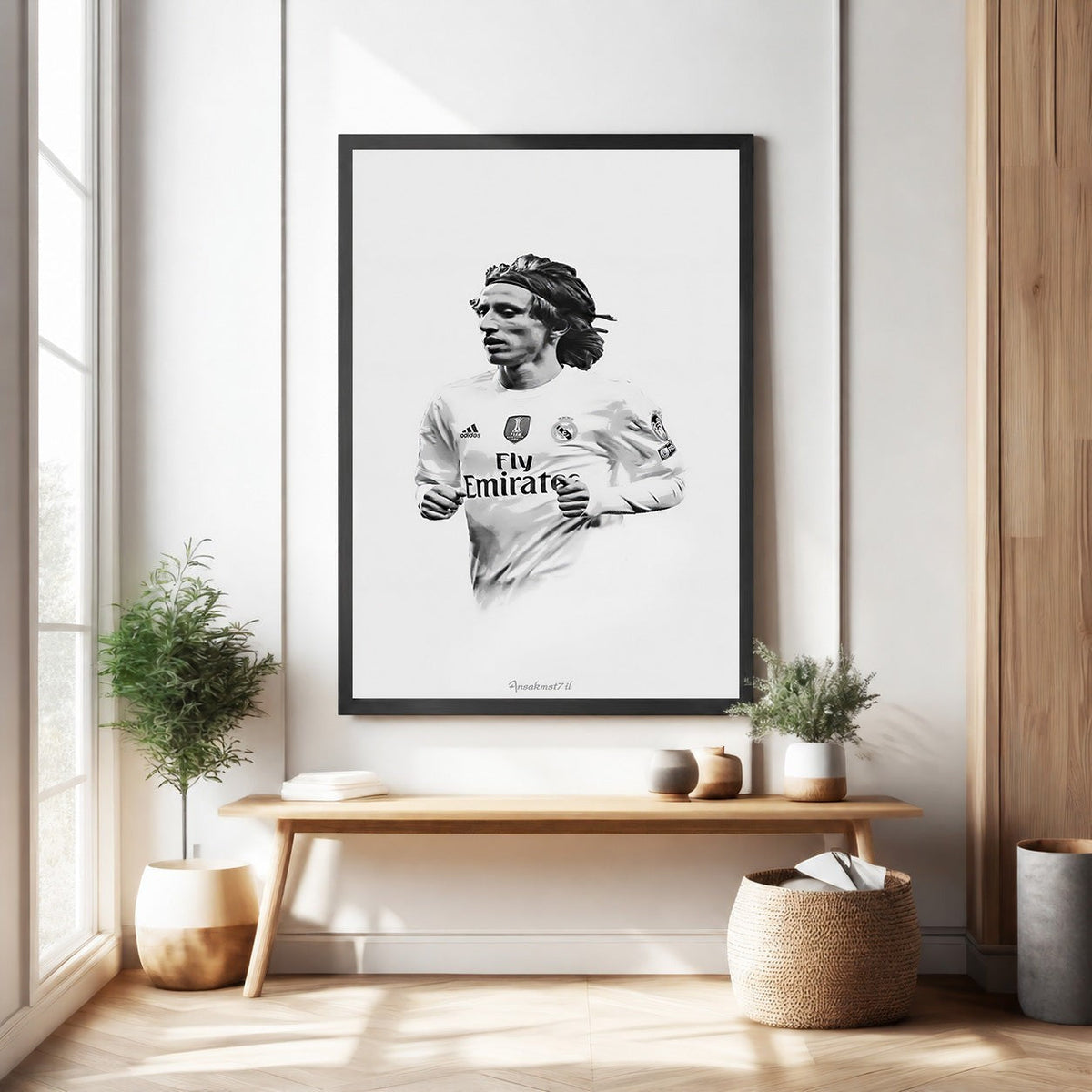 Soccer Player Portrait Wall Art