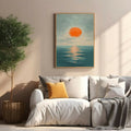 Serene Sunset Over Ocean Wall Art