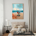 Surfers Waiting For Waves Abstract Art
