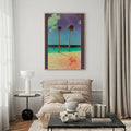 Tropical Palm Tree Beach Landscape Wall Art