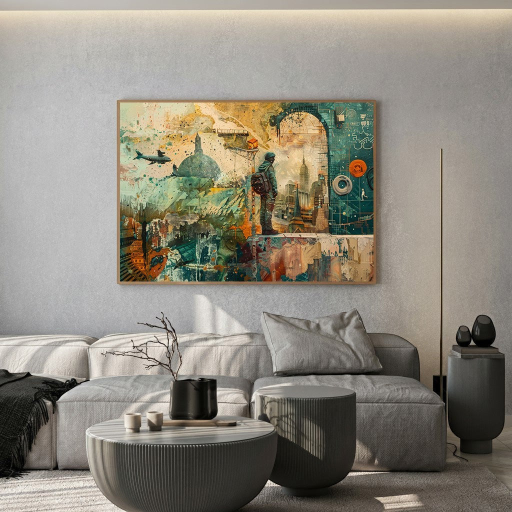 Urban Exploration Mixed Media Wall Art