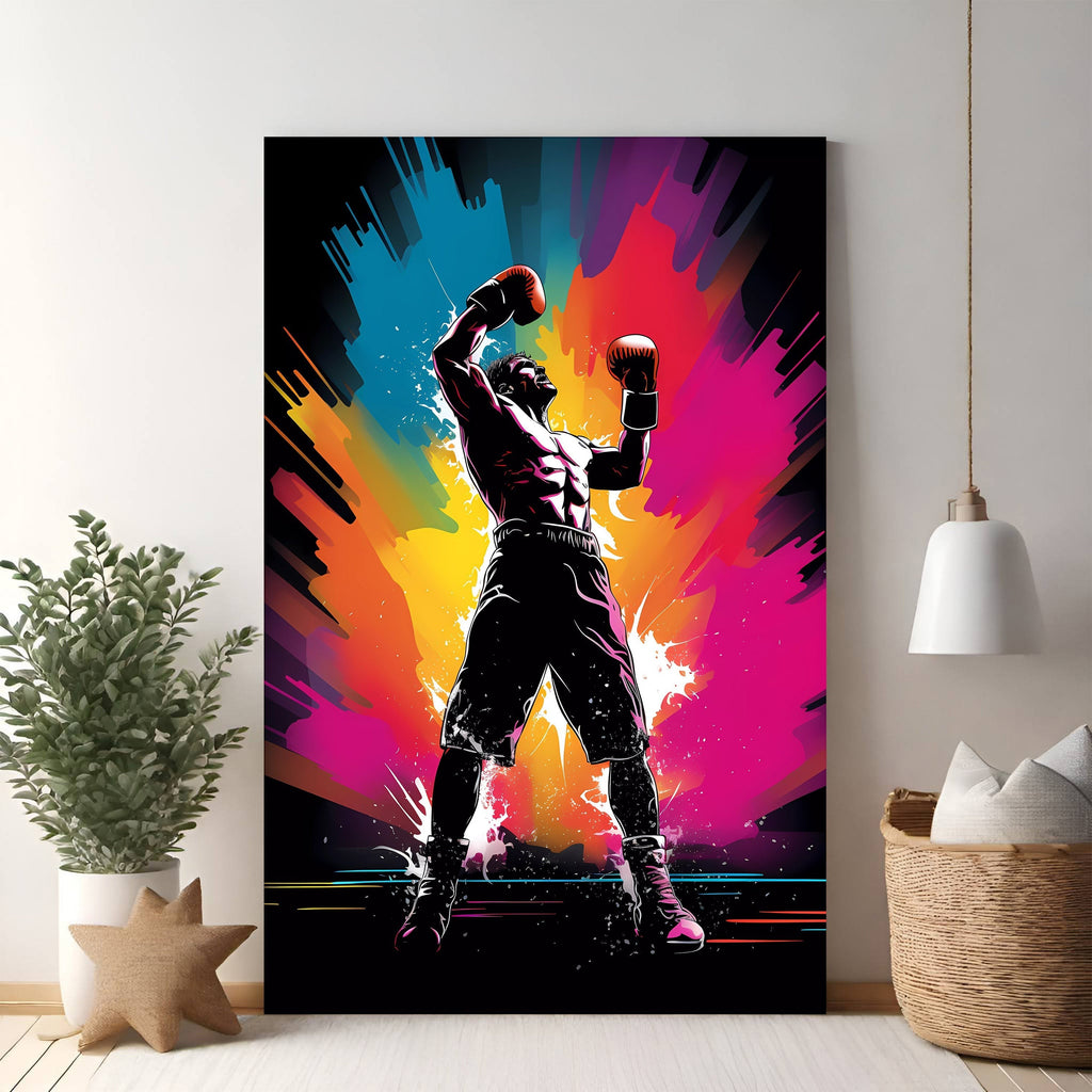 Victory Boxer Abstract Art Print