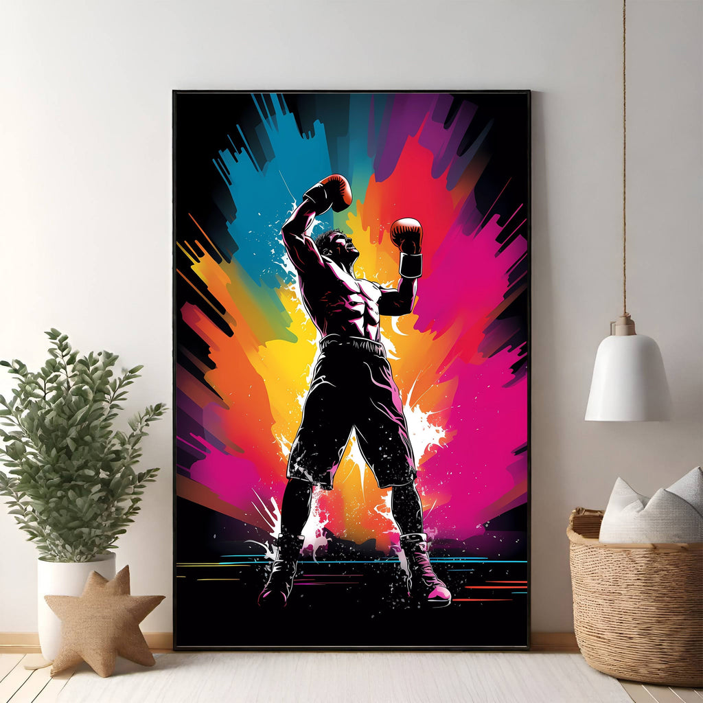 Victory Boxer Abstract Art Print