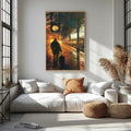 Vintage Train Station Waiting Room Wall Art