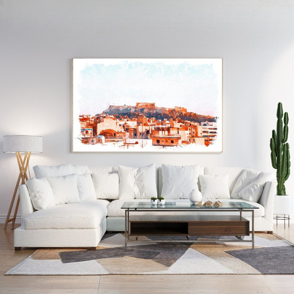 Watercolor Cityscape Wall Art