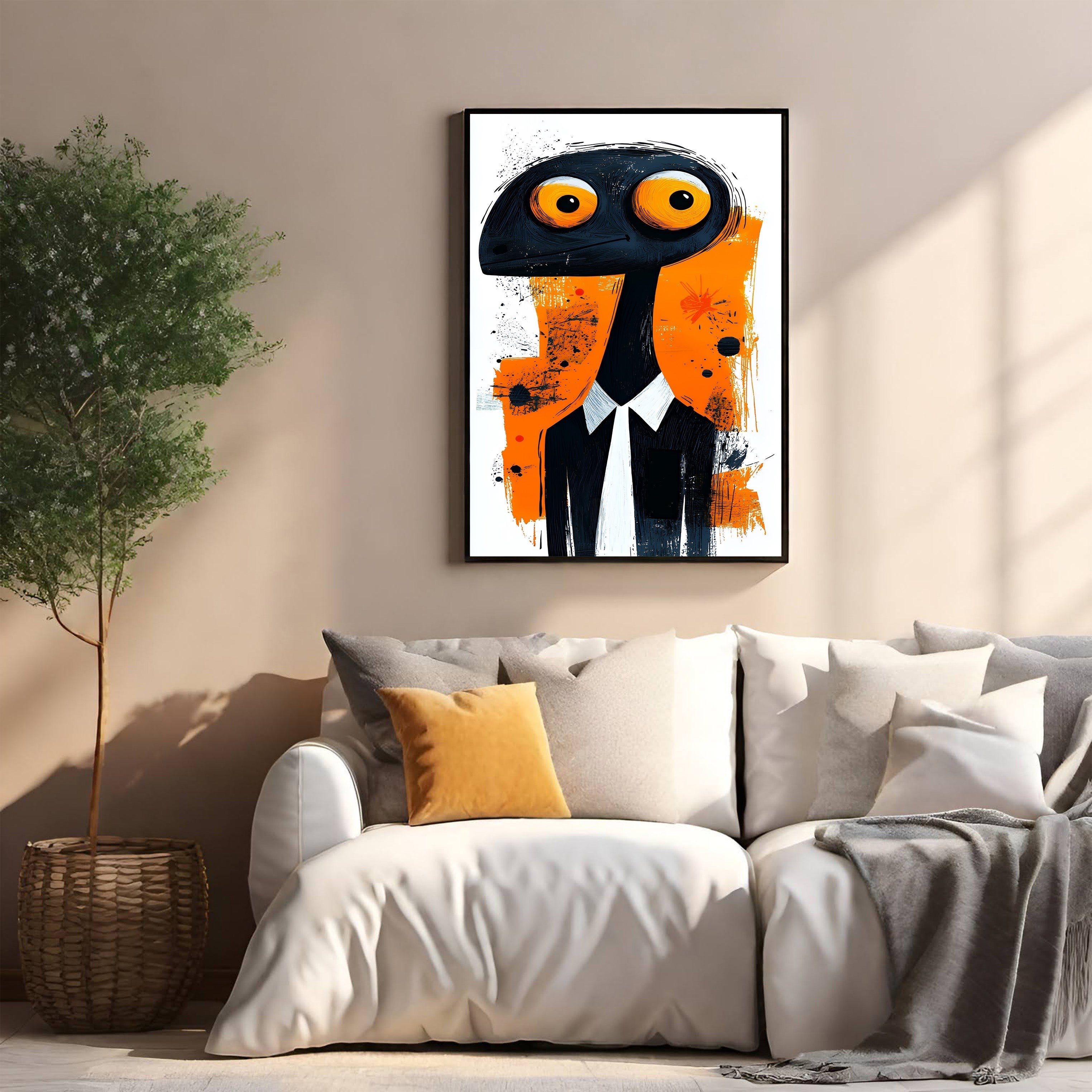 Whimsical Creature In Suit Wall Art